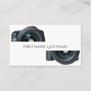 DSLR Camera lenses for Photographers Videographers Business Card