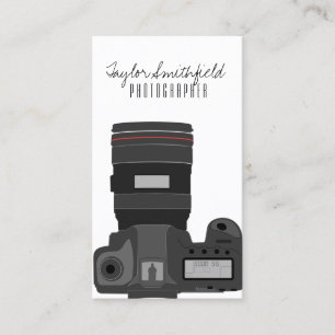 DSLR camera modern photography business card
