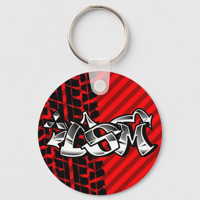 DSM Eclipse Talon 4g63 Red Keychain (Front)