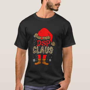 Dsp Claus Christmas Santa Claus Leopard Nurse T-Shirt