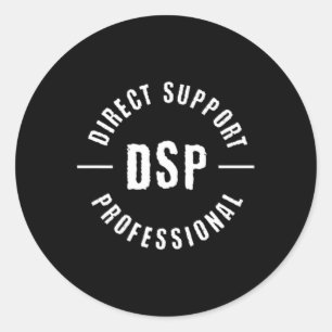 Dsp Direct Support Professional Dsp Nurse Classic Round Sticker