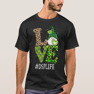 Dsp Direct Support Staff Love St Patricks Day Gnom T-Shirt