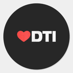 Dti Love - Like Heart Your Best Favorite_ Dti Classic Round Sticker