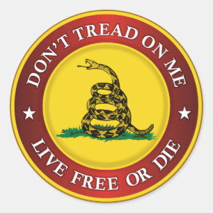 DTOM -Live Free Or Die Classic Round Sticker