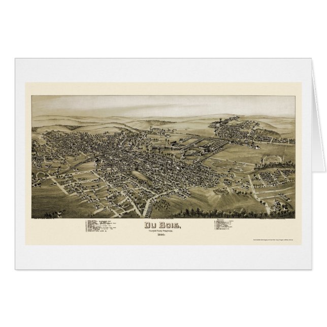 Du Bois, PA Panoramic Map - 1895 (Front Horizontal)
