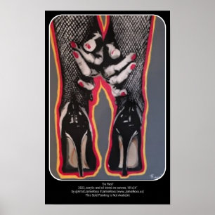 'Du Hast' Painting on a  Poster