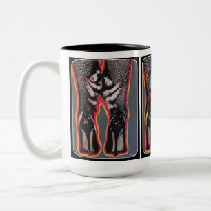 'Du Hast' Painting on a  Two-Tone Coffee Mug