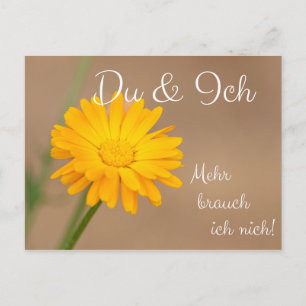 Du & Ich! Mehr brauch ich nich! Postcard