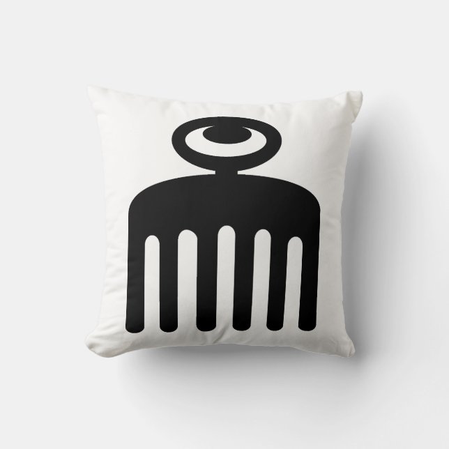 Duafe | Adinkra Symbol for Feminine Beauty Cushion (Front)