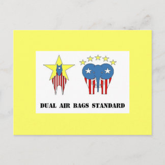 DUAL AIR BAGS STANDARD POSTCARD DEMOCRAT