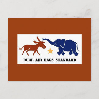 DUAL AIR BAGS STANDARD POSTCARD DEMOCRAT
