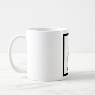 Dual Black and White Minimalistic Christmas Trees Coffee Mug