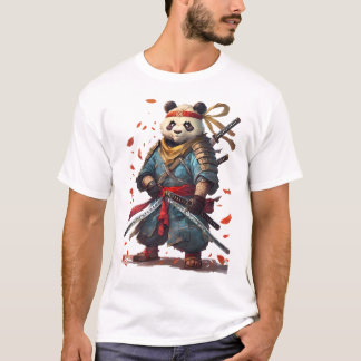 Dual-Blade Panda Warrior T-Shirt