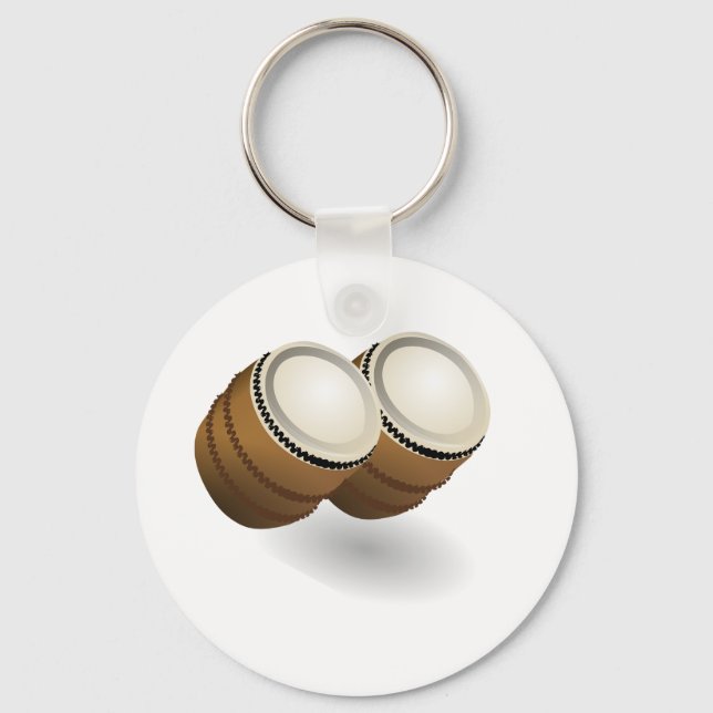 Dual Bongos Keychain (Front)