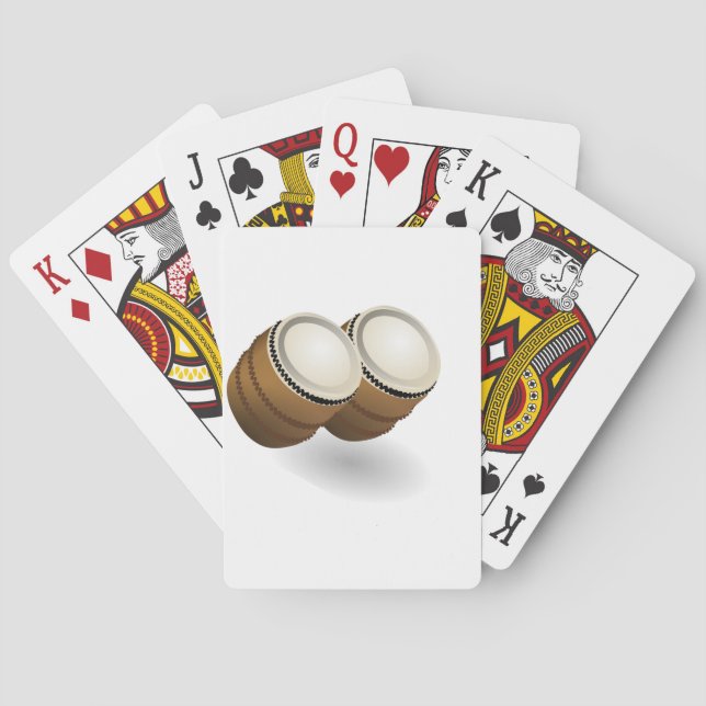 Dual Bongos Playing Cards (Back)