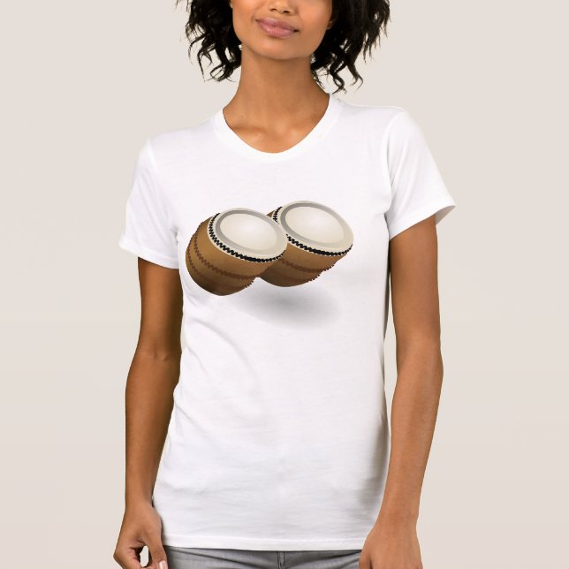 Dual Bongos Womens T-Shirt (Front)