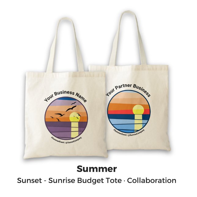 Dual Brand Sunset/Sunrise Promo Collaboration Tote Bag (Dual Brand Sunset/Sunrise Promo Collaboration Tote Bag)