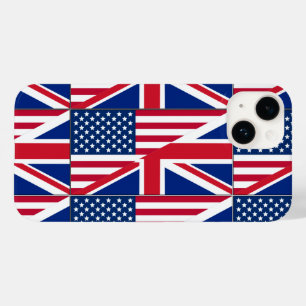 Dual Citizen American & British Flag Case-Mate iPh iPhone 14 Case