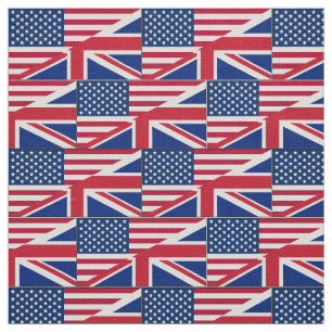 Dual Citizen American British Flag Fabric