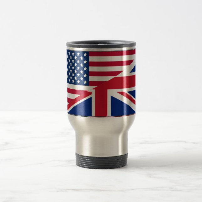 Dual Citizen American & British Flag Mug (Center)
