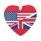 Dual Citizen American & British Flag Ornament
