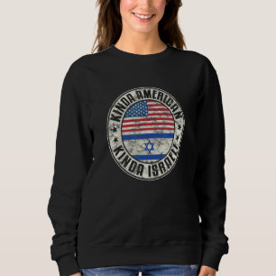 Dual Citizenship American Israeli Israel Usa Flag_ Sweatshirt