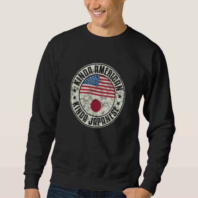 Dual Citizenship American Japanese Japan Usa Flag_ Sweatshirt (Front)