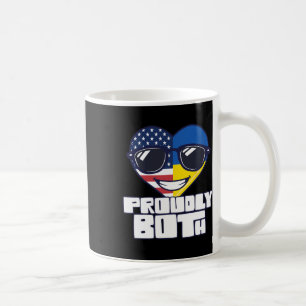 Dual Citizenship Proudly Both Usa Ukraine Coffee Mug
