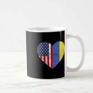 Dual Citizenship Usa Ukraine Heart American Ukrain Coffee Mug