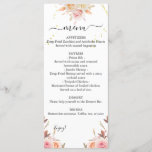 Dual Dahlia & Roses Wedding Menu<br><div class="desc">Dahlia & Roses watercolor design. Add your event information and for further customisation,  click the link "click to customise further". ~ Check collection for matching games,  invitation,  signs,  and more ~</div>