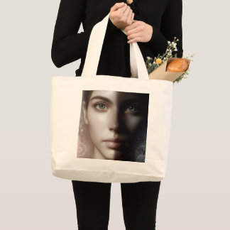 Dual Essence Portrait Tote Bag