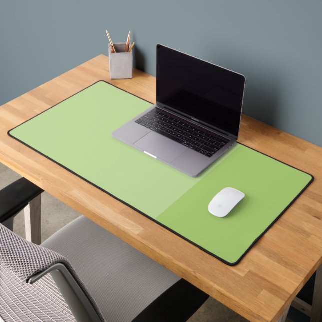 Dual Green Modern with Mouse and Keyboard Section Desk Mat (Office 2)