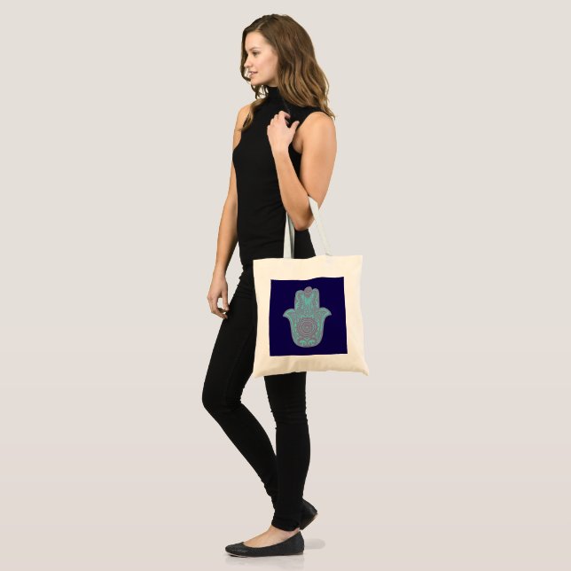 Dual Hamsa Tote (Front (Model))