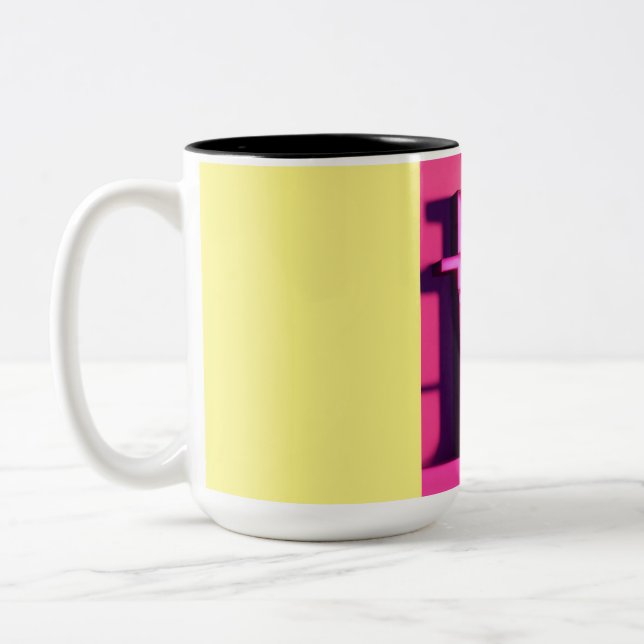 Dual Hue Elegance: Two-Tone Marvel Mug" Coffee Mug (Left)