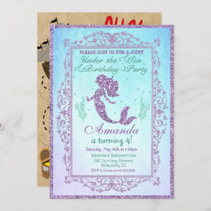 DUAL INVITE - Mermaid and Pirate Birthday Invite