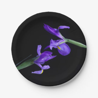 Dual Iris Round Paper Plates