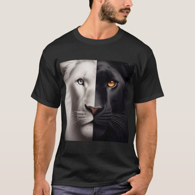 Dual Kings: The Feline & The Lion T-Shirt (Front)