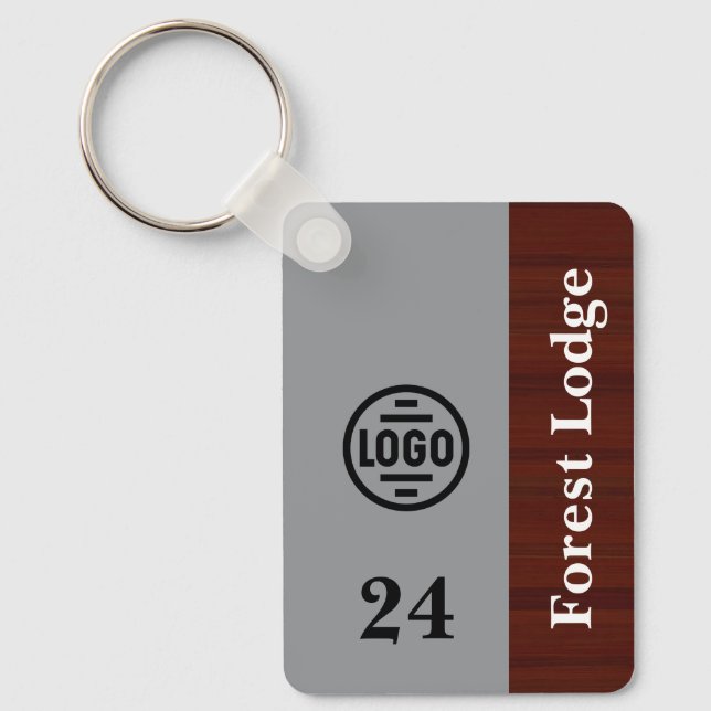 Dual Panel Custom Lodge Keychain (Front)