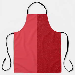 Dual-Panel Tomato Red Chef Apron – Customisable