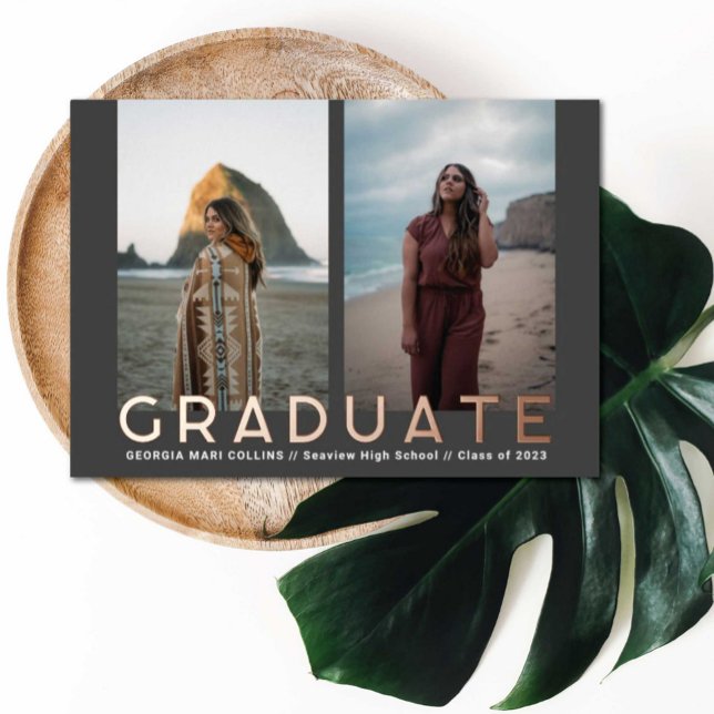 Dual Photos Graduate Photo Announcement (Creator Uploaded)