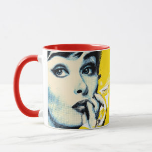 Dual pop art portrait mug