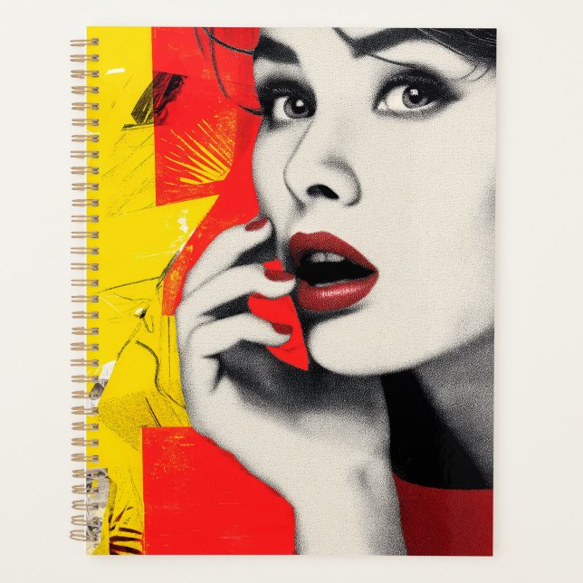 Dual pop art portrait  planner (Front)