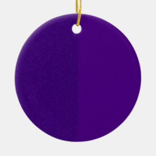 Dual Purple Glitter Split Ornament – Customisable