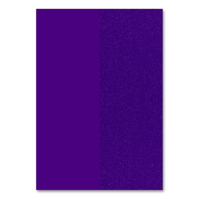 Dual Purple Glitter Table Card – Customisable (Front)
