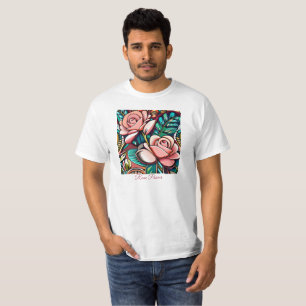 Dual Roses: A Spectacular Floral Arrangement T-Shirt