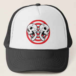 Dual Skull Target Trucker Hat