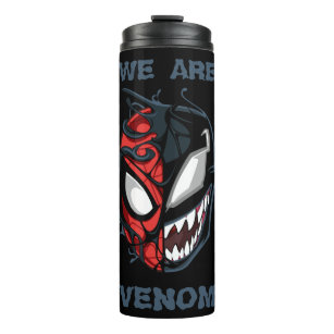 Dual Spider-Man Peter Parker & Venom Head Thermal Tumbler
