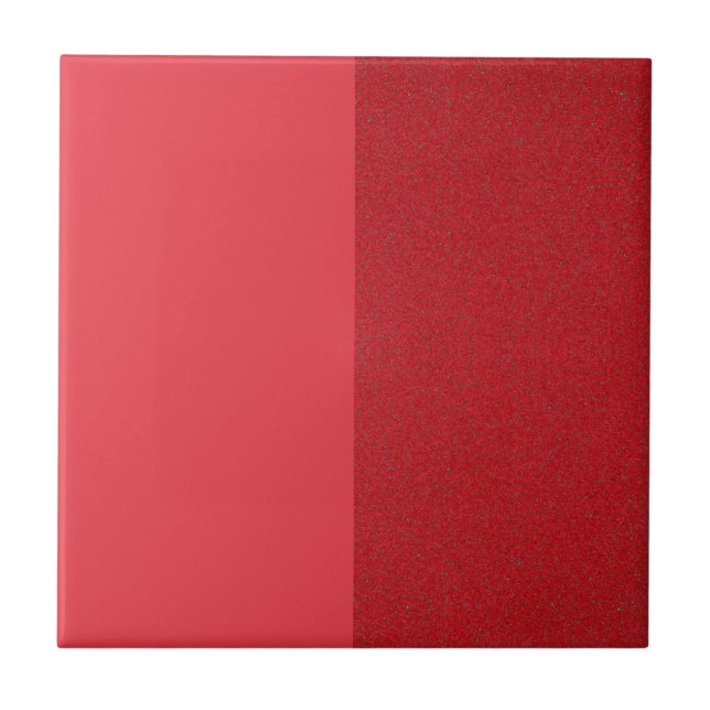 Dual-Texture Tomato Red Ceramic Tile – Customise (Front)
