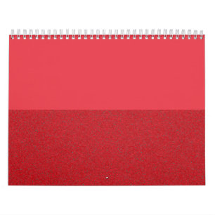 Dual-Texture Tomato Red Wall Calendar – Customise