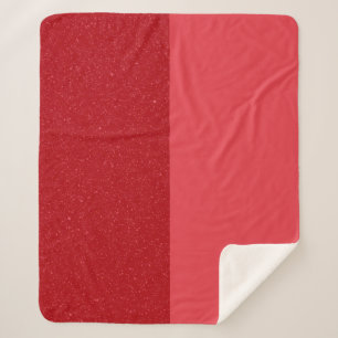 Dual Tomato Red Sherpa Blanket – Customisable